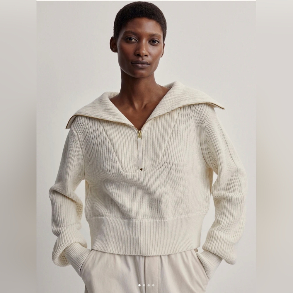 Varley Mentone Half Zip Knit Pullover
